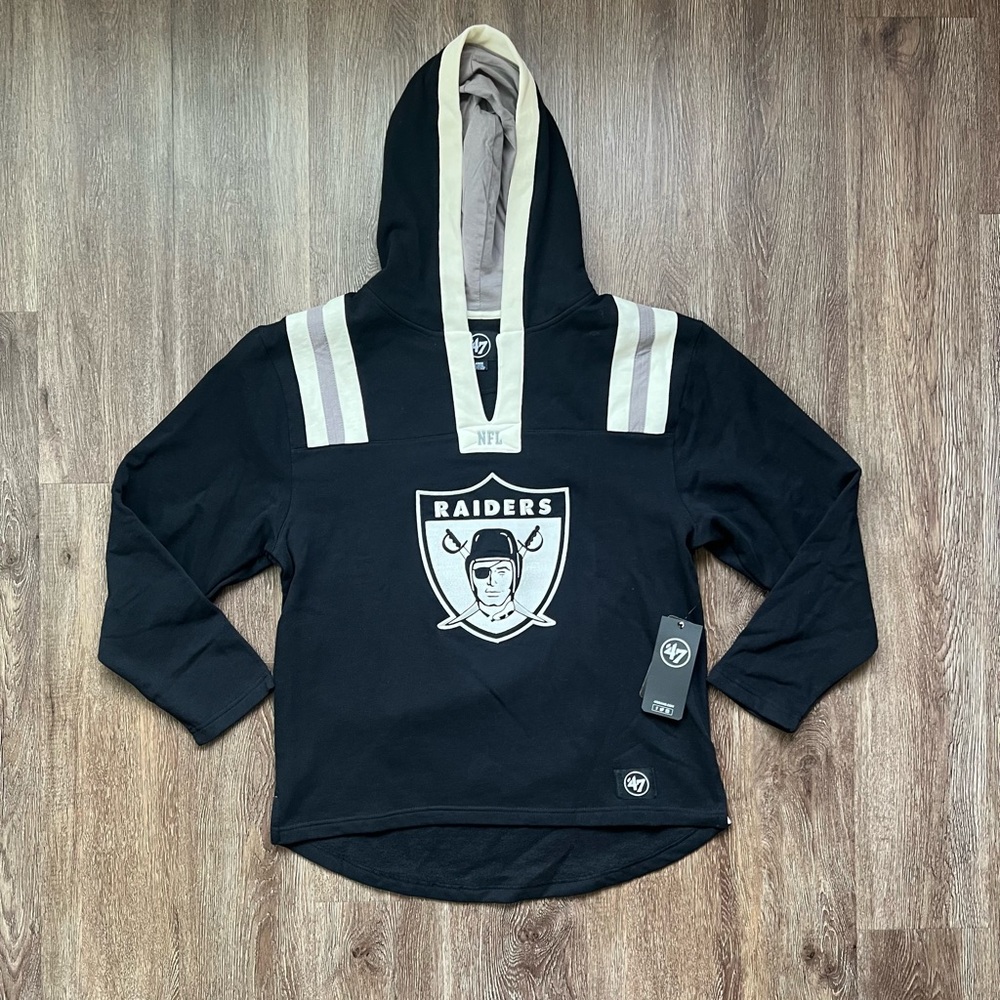 NFL Raiders Black Hoodie Sweater